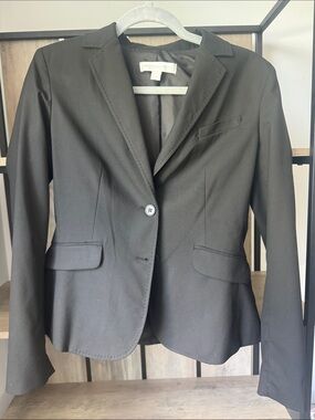 Women’s Black Stretch Blazer - Classic Professional Jacket